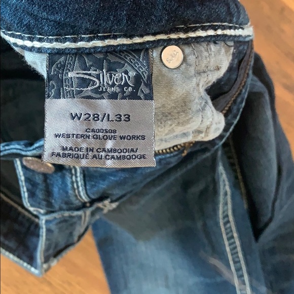 Silver jeans size 28. 33 length - Picture 4 of 4